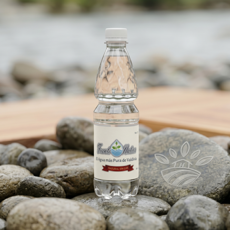 botella de agua sin gas individual marca fuente nativa