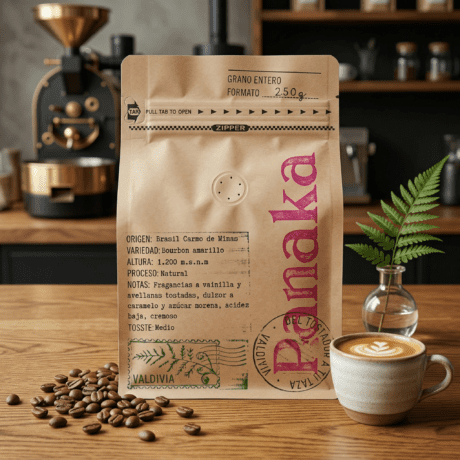 Cafe en Grano 250 g tostado medio - Panaka