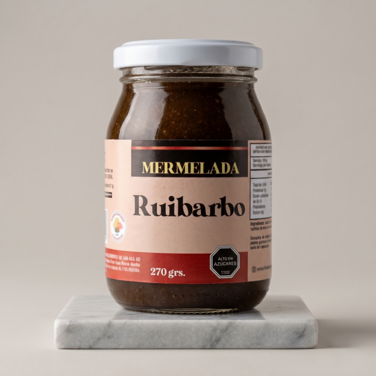 mermelada de ruibarbo kutral nalcahue