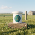 pinta de helado cremoso de bruma gelato de valdivia en un campo