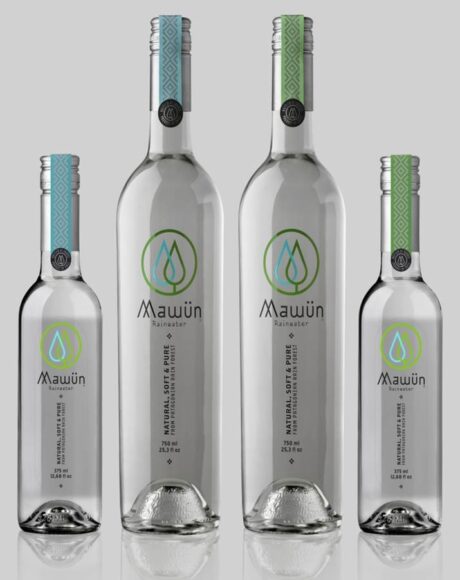 2 botellas individuales y 2 para compartir de Mawun Rainwater